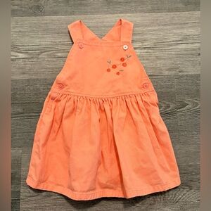 Carter's Coral Pink Overall Skirt. Girls Toddler 18 months